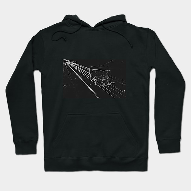 BLACK Electronic Underground #11 Hoodie by DomaDART